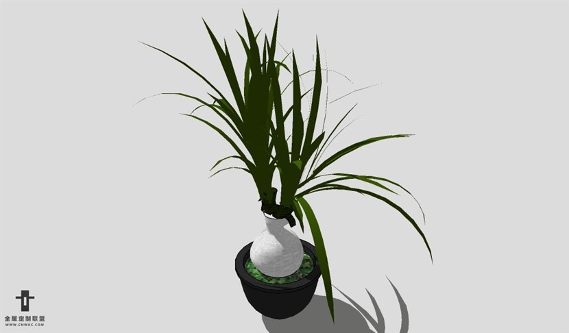 SketchUp饰品模型草图大师花艺3D模型Plant-005