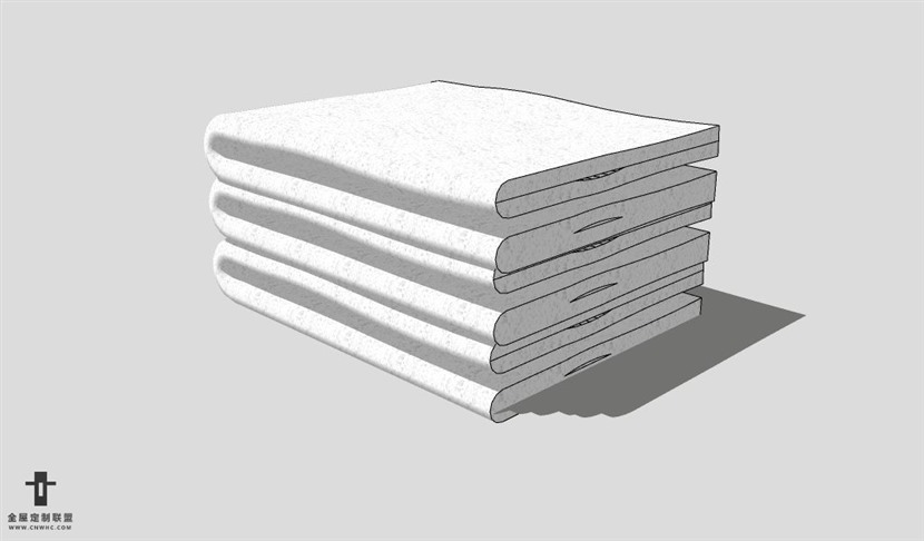 SketchUp卫生间设备模型草图大师卫生间用品3D模型Towel-001