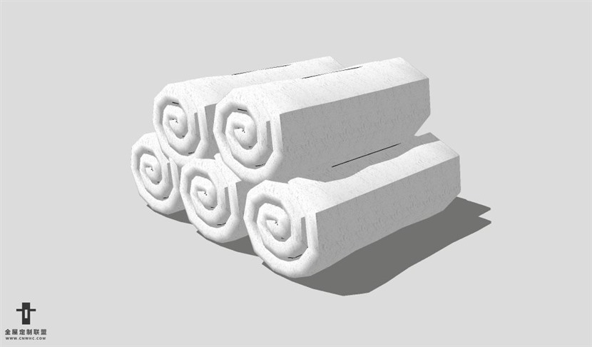 SketchUp卫生间设备模型草图大师卫生间用品3D模型Towel-002