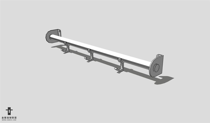 SketchUp卫生间设备模型草图大师卫生间用品3D模型Towel Rack-002