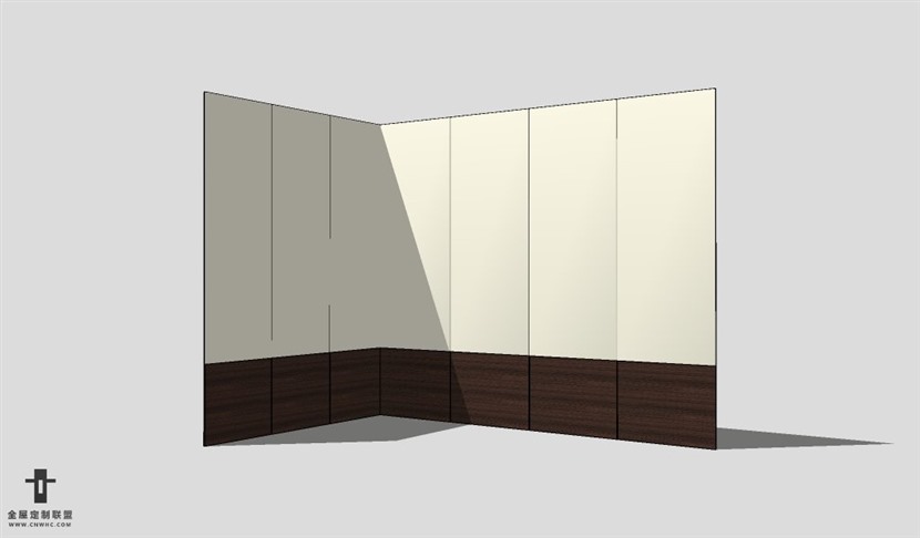 SketchUp壁板模型草图大师护墙板3D模型Wall Panel-013