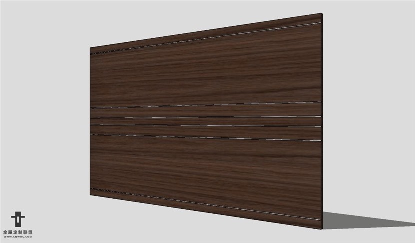 SketchUp壁板模型草图大师护墙板3D模型Wall Panel-017