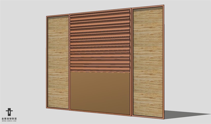 SketchUp壁板模型草图大师护墙板3D模型Wall Panel-021