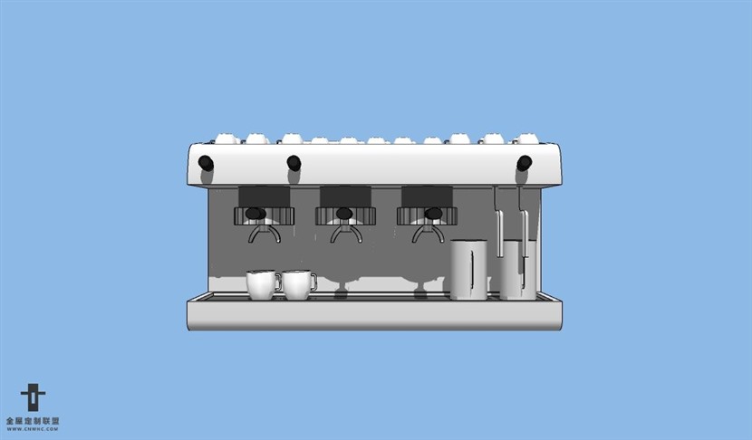 SketchUp草图大师厨房电器咖啡机SU模型下载007SKP模型