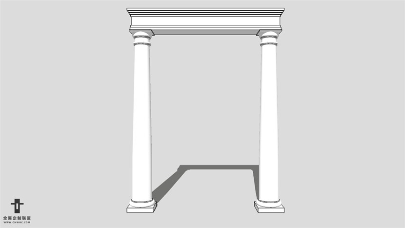 SketchUp草图大师建筑构建石膏线模型下载-015SKP模型