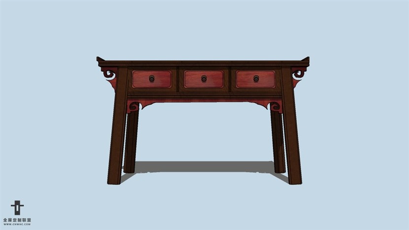 SketchUp草图大师中式风格家具模型下载-019SKP模型