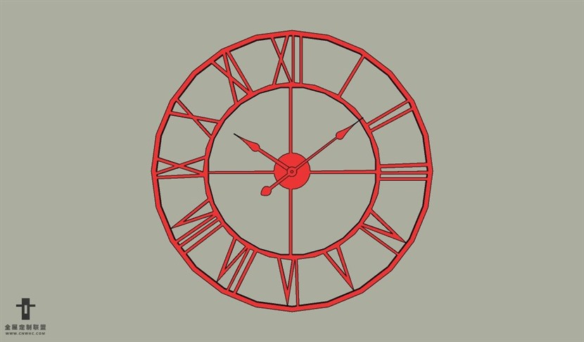 SketchUp草图大师墙上装饰品挂饰SU模型023SKP模型