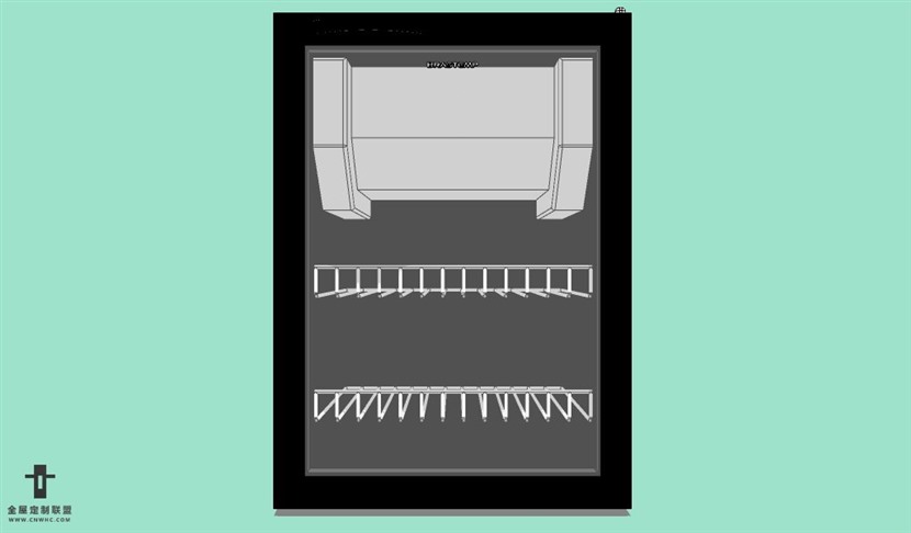 SketchUp草图大师厨房设备消毒柜模型下载042SKP模型