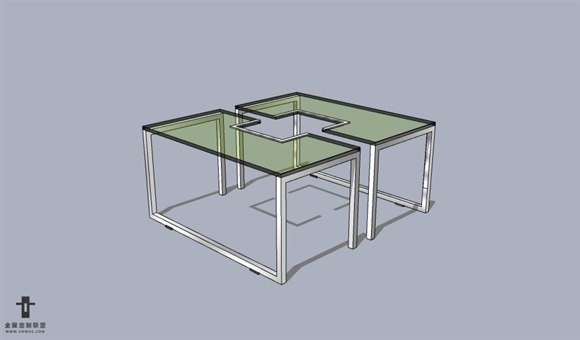 SketchUp草图大师茶几SU模型下载049SKP模型