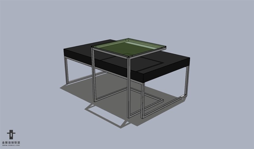 SketchUp草图大师茶几SU模型下载076SKP模型