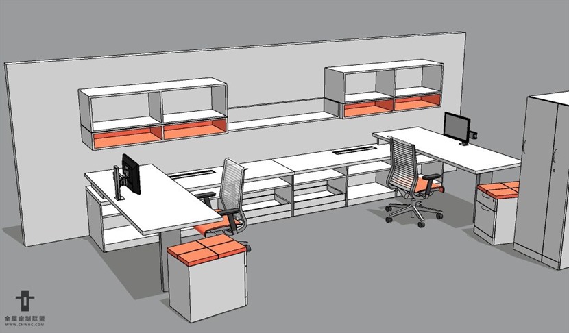 SketchUp草图大师办公桌椅家具组合SU模型下载176SKP模型