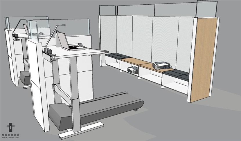 SketchUp草图大师健身房SU模型下载211SKP模型