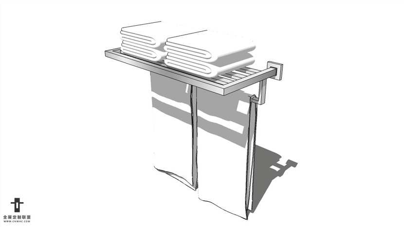 SketchUp草图大师精品布艺毛巾模型下载-241SKP模型