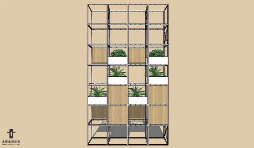 SketchUp草图大师书柜置物架SU模型下载Bookcase-024SKP模型