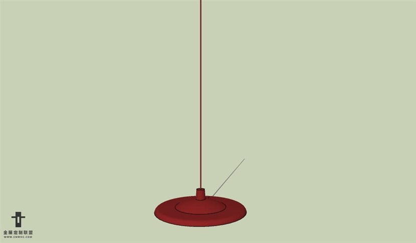 SketchUp草图大师现代简约风格吊灯天花灯SU模型下载Ceiling Light 001SKP模型