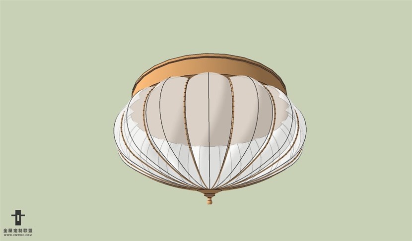 SketchUp草图大师欧式天花灯吊灯SU模型下载Ceiling Light-021SKP模型