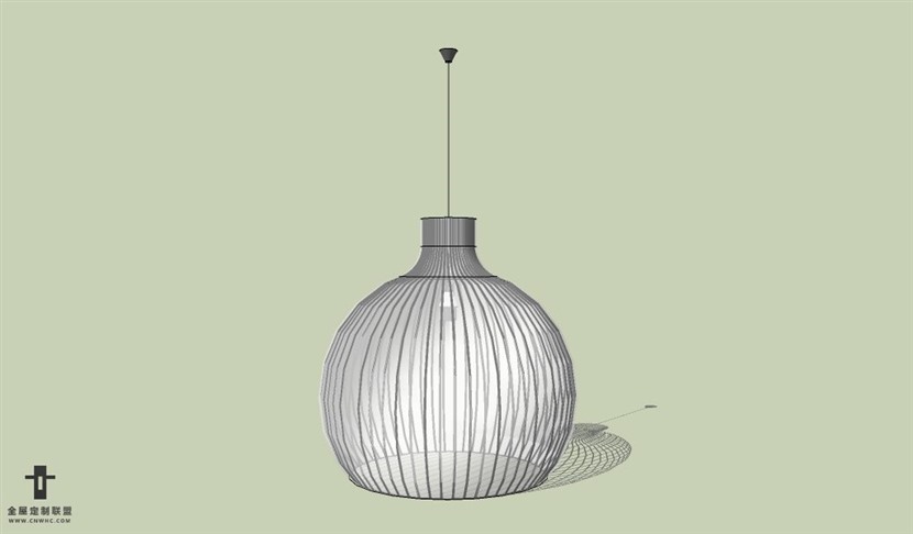 SketchUp草图大师现代简约风格吊灯天花灯SU模型下载Ceiling Light 026SKP模型