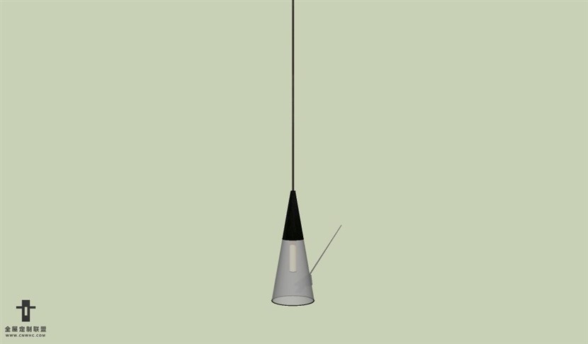 SketchUp草图大师现代北欧风格吊灯天花灯SU模型下载Ceiling Light 032SKP模型