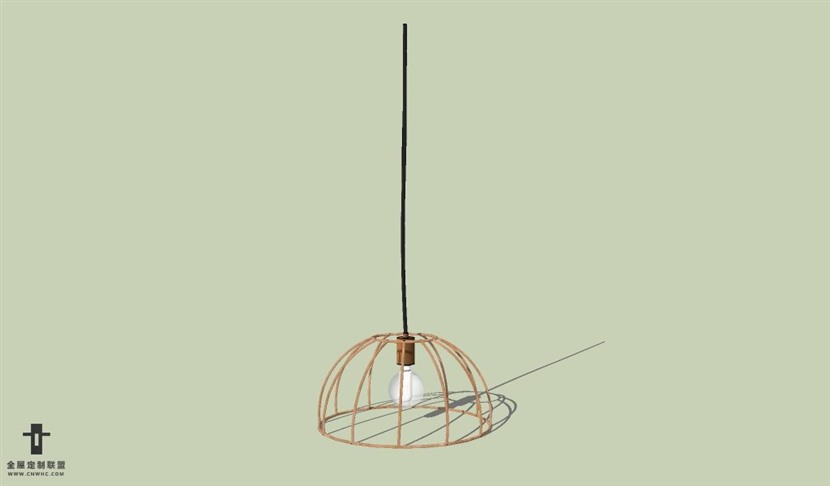 SketchUp草图大师现代北欧风格吊灯天花灯SU模型下载Ceiling Light 041SKP模型