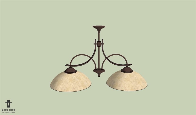 SketchUp草图大师欧式天花灯吊灯SU模型下载Ceiling Light-043SKP模型