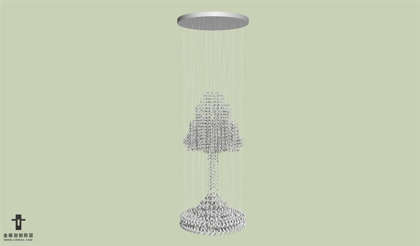 SketchUp草图大师欧式天花灯吊灯SU模型下载Ceiling Light-052SKP模型