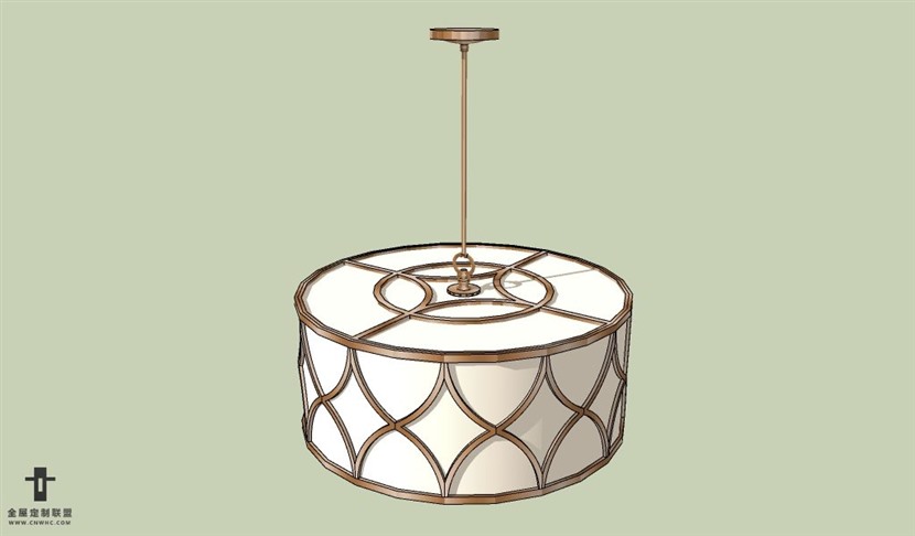 SketchUp草图大师欧式天花灯吊灯SU模型下载Ceiling Light-055SKP模型