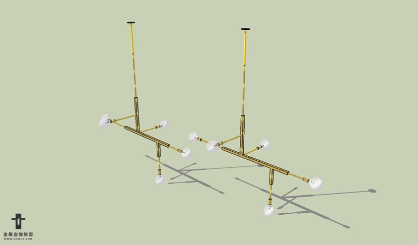 SketchUp草图大师现代简约风格吊灯天花灯SU模型下载Ceiling Light 083SKP模型