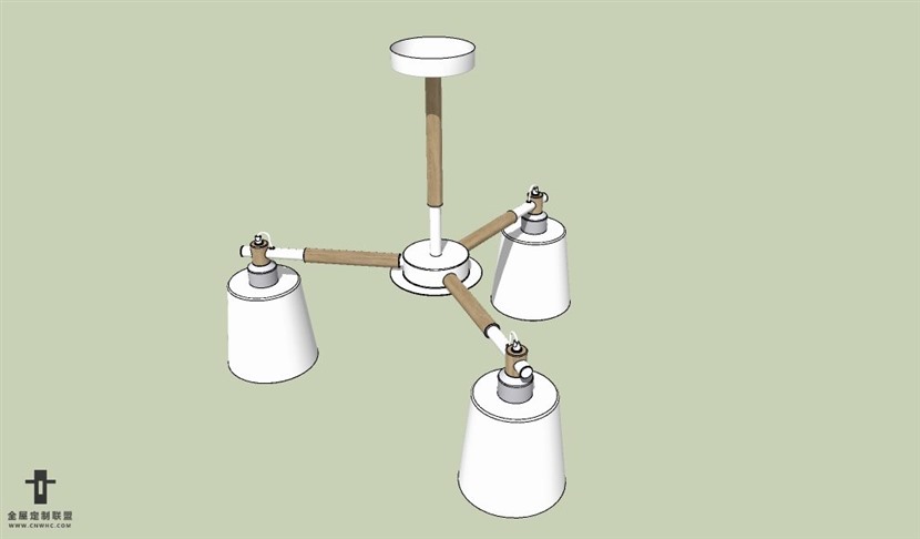 SketchUp草图大师现代简约风格吊灯天花灯SU模型下载Ceiling Light 113SKP模型