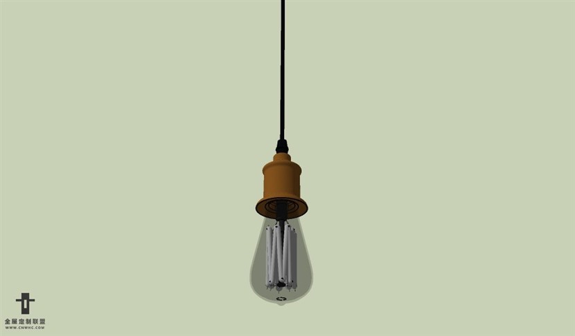 SketchUp草图大师现代简约风格白炽灯吊灯天花灯SU模型下载Ceiling Light 114SKP模型