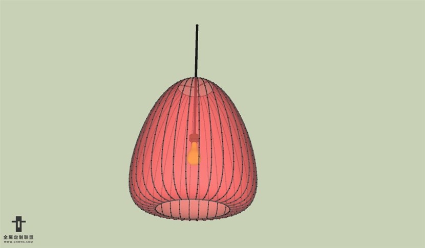 SketchUp草图大师中式风格吊灯天花灯SU模型下载Ceiling Light 119SKP模型