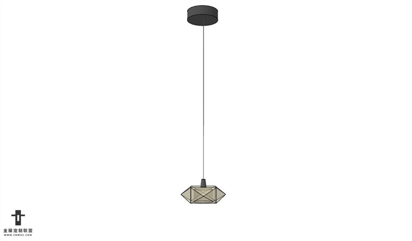 SketchUp草图大师现代简约风格吊灯天花灯SU模型下载Ceiling Light 157SKP模型