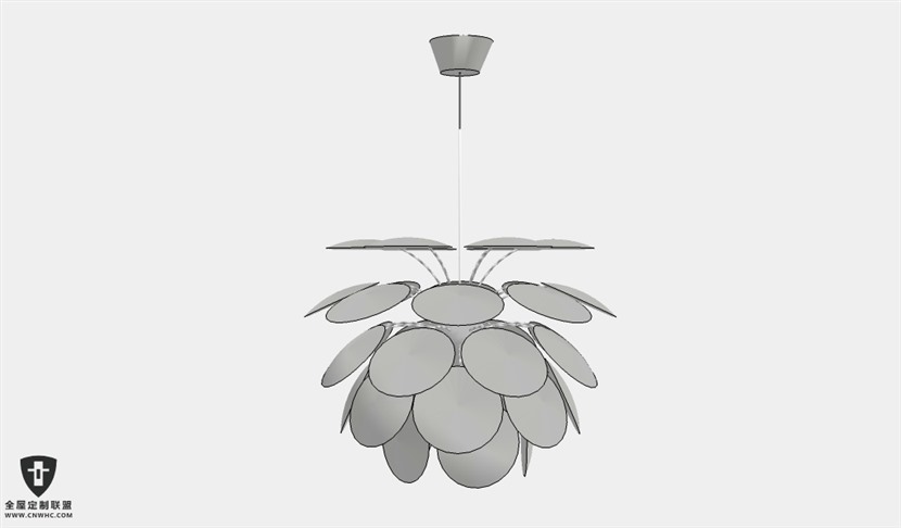 SketchUp草图大师天花灯吊灯SU模型下载Ceiling Light-241SKP模型