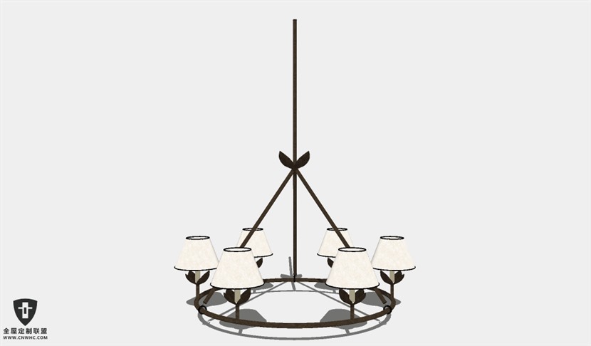 SketchUp草图大师天花灯吊灯SU模型下载Ceiling Light-266SKP模型