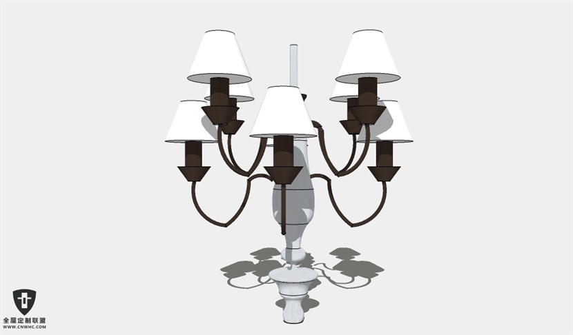 SketchUp草图大师天花灯吊灯SU模型下载Ceiling Light-268SKP模型