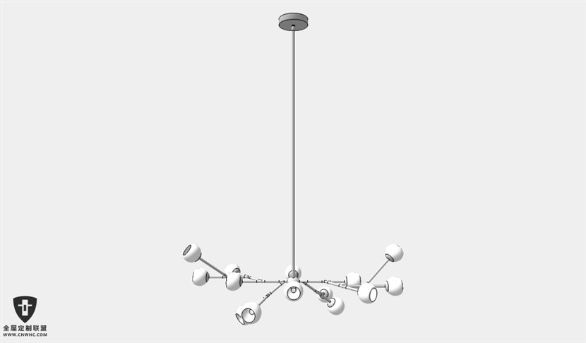 SketchUp草图大师天花灯吊灯SU模型下载Ceiling Light-300SKP模型