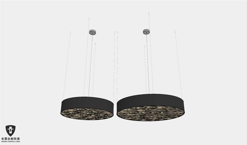 SketchUp草图大师天花灯吊灯SU模型下载Ceiling Light-304SKP模型