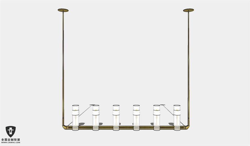 SketchUp草图大师天花灯吊灯SU模型下载Ceiling Light-350SKP模型