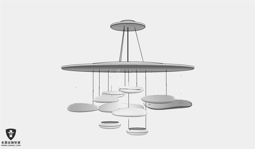 SketchUp草图大师天花灯吊灯SU模型下载Ceiling Light-371SKP模型