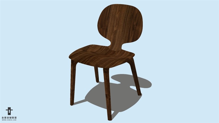 SketchUp精品无扶手椅子模型草图大师椅子模型下载-Chair-018SKP模型