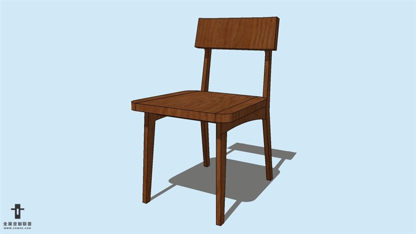 SketchUp精品无扶手椅子模型草图大师椅子模型下载-Chair-026SKP模型