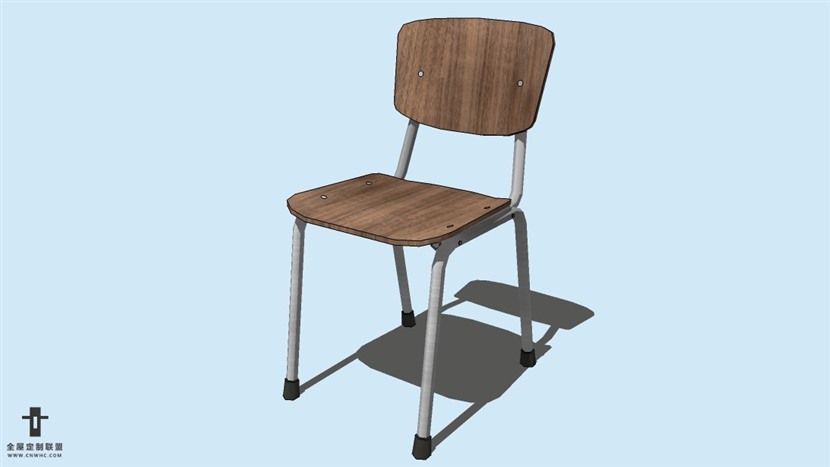 SketchUp精品无扶手椅子模型草图大师椅子模型下载-Chair-027SKP模型