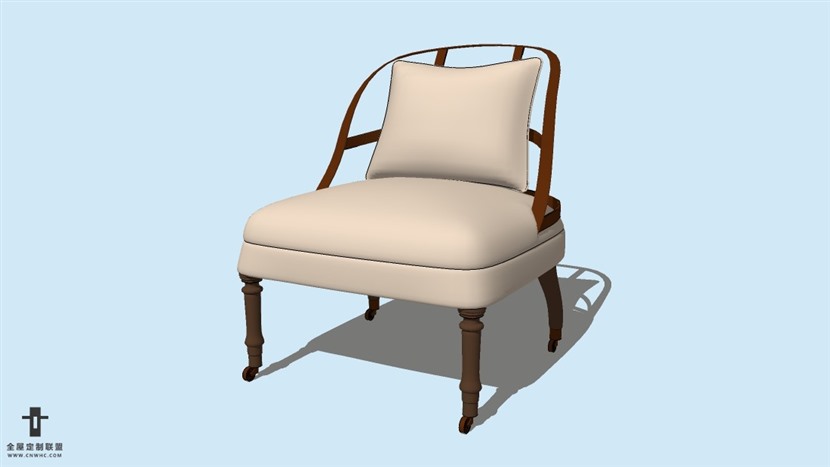 SketchUp精品无扶手椅子模型草图大师椅子模型下载-Chair-029SKP模型