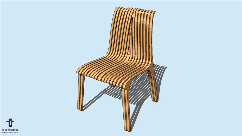 SketchUp精品无扶手椅子模型草图大师椅子模型下载-Chair-032SKP模型