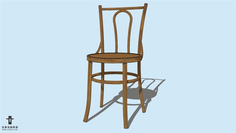 SketchUp精品无扶手椅子模型草图大师椅子模型下载-Chair-037SKP模型