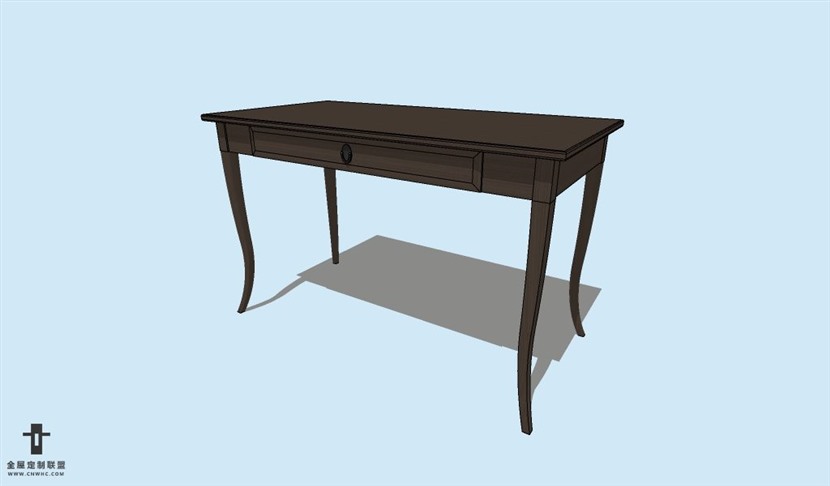 SketchUp草图大师书桌SU模型下载Desk-020SKP模型