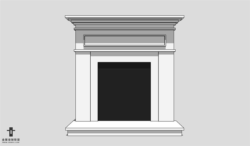 SketchUp草图大师欧式壁炉SU模型Fireplace-007SKP模型