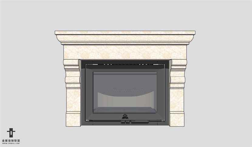 SketchUp草图大师欧式壁炉SU模型下载Fireplace-008SKP模型