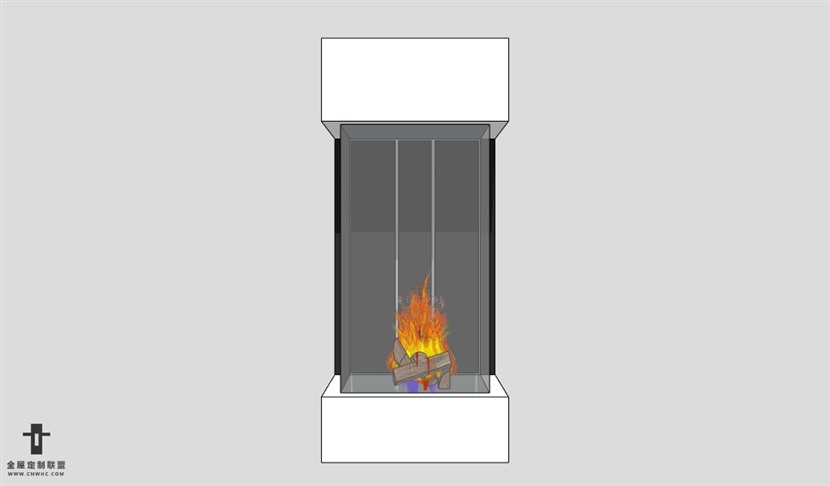 SketchUp草图大师欧式壁炉SU模型Fireplace-020SKP模型