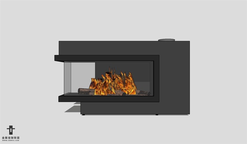 SketchUp草图大师欧式壁炉SU模型下载Fireplace-029SKP模型