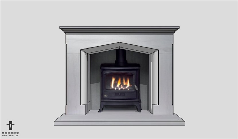 SketchUp草图大师欧式壁炉SU模型Fireplace-030SKP模型